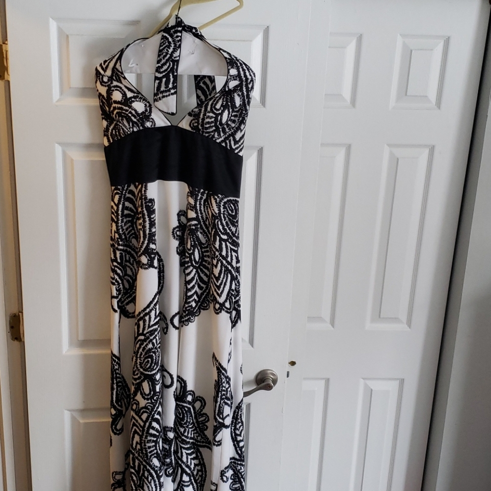 White House Black Market full length Dress